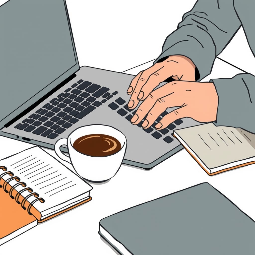 Editorial illustration for the section on practical applications of advanced search