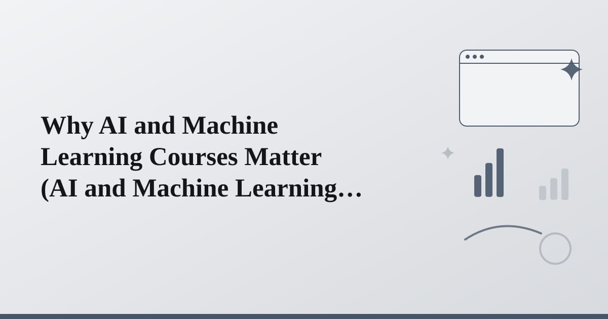 Editorial illustration for the section on why ai and machine learning courses matter