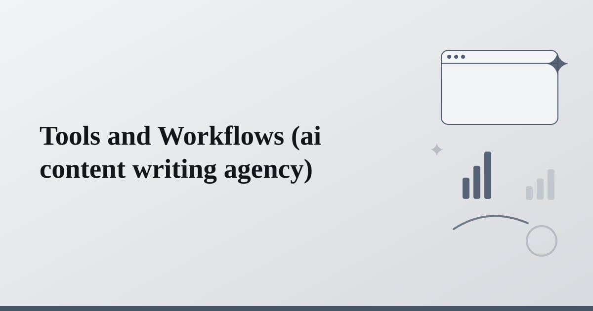 Editorial illustration for the section on tools and workflows