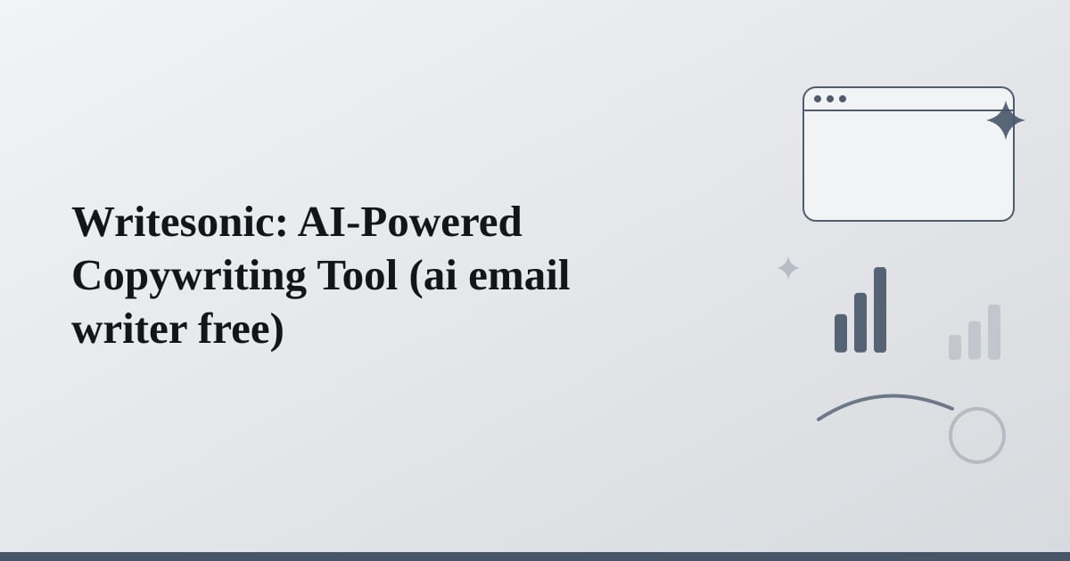 Editorial illustration for the section on writesonic: ai-powered copywriting tool