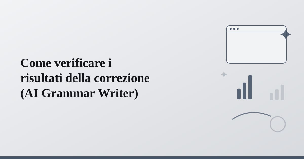 Editorial illustration for the section on come verificare i risultati della correzione