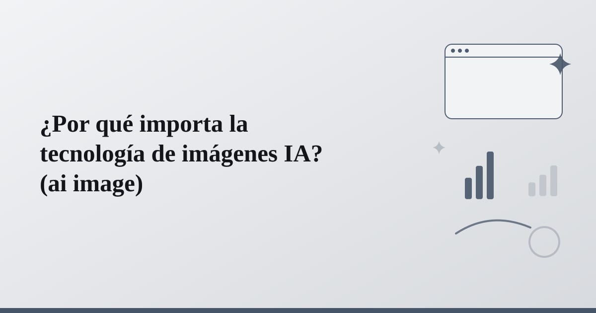 Editorial illustration for the section on ¿por qué importa la tecnología de imágenes ia