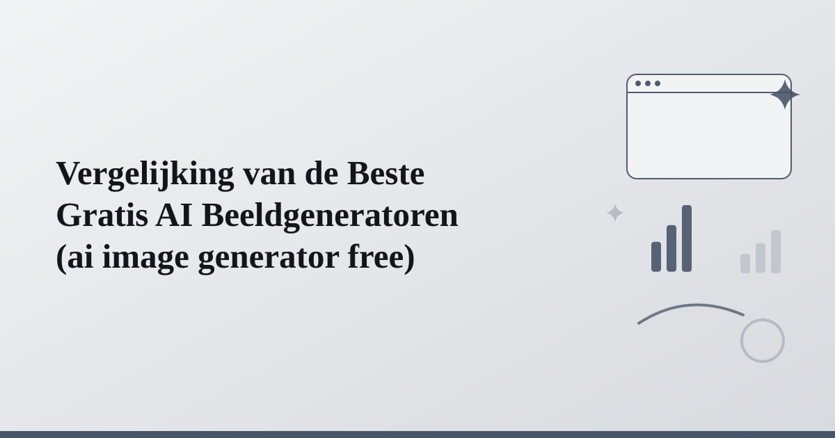 Editorial illustration for the section on vergelijking van de beste gratis ai beeldgeneratoren