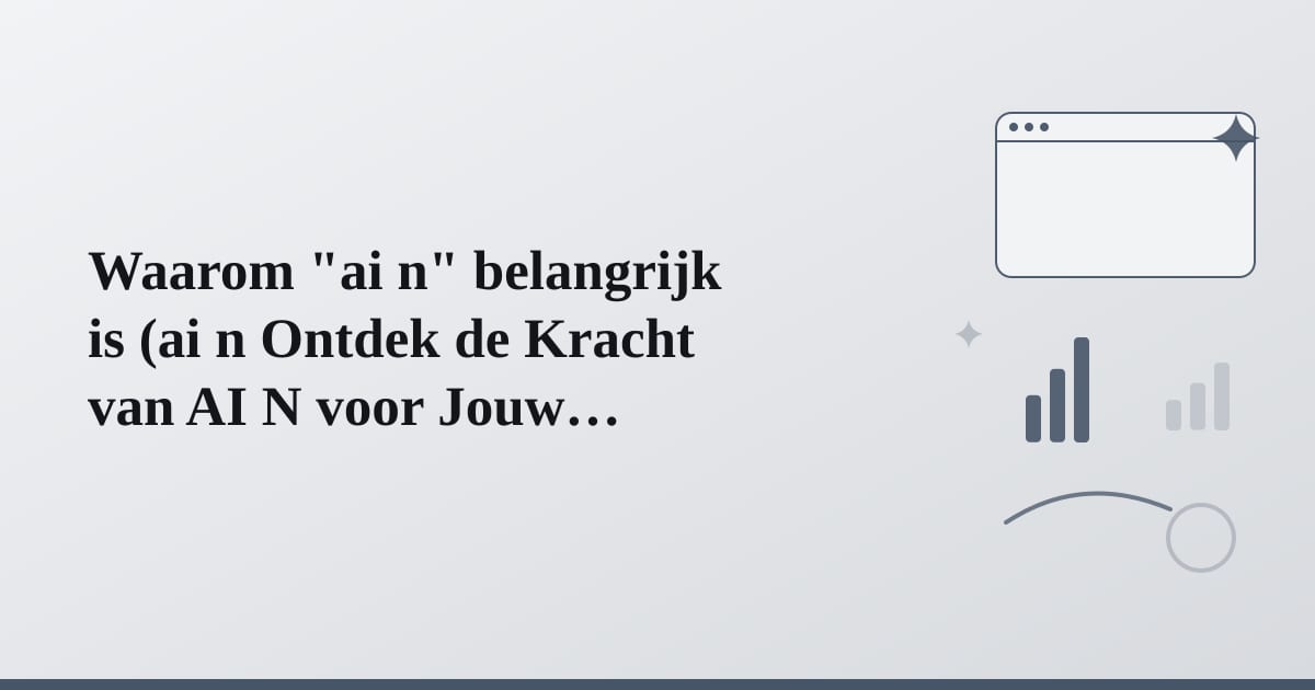 Editorial illustration for the section on waarom ai n belangrijk is
