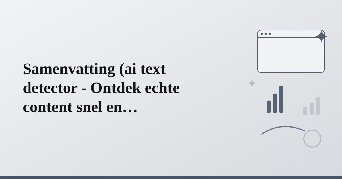 Editorial illustration for the section on samenvatting