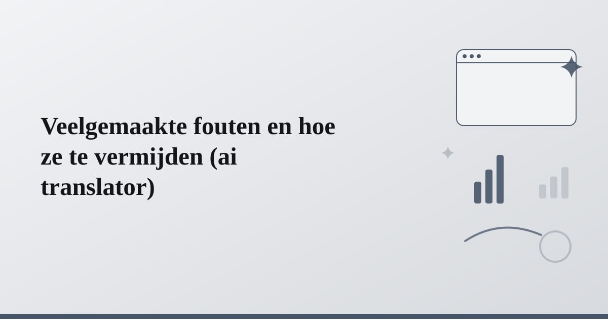 Editorial illustration for the section on veelgemaakte fouten en hoe ze te vermijden
