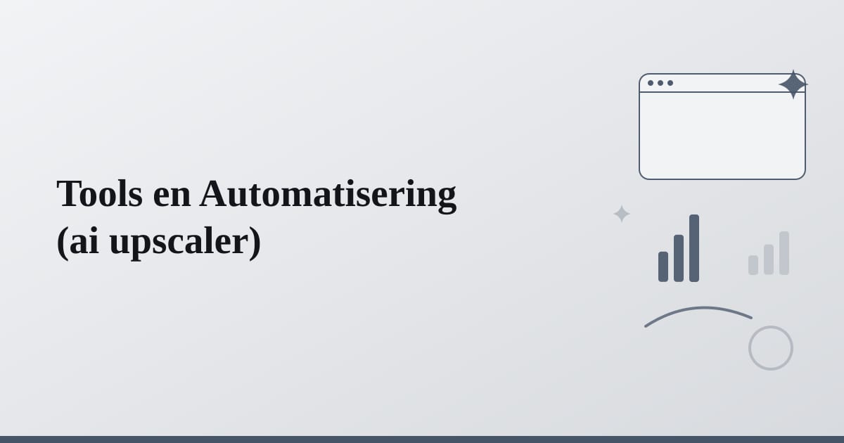 Editorial illustration for the section on tools en automatisering