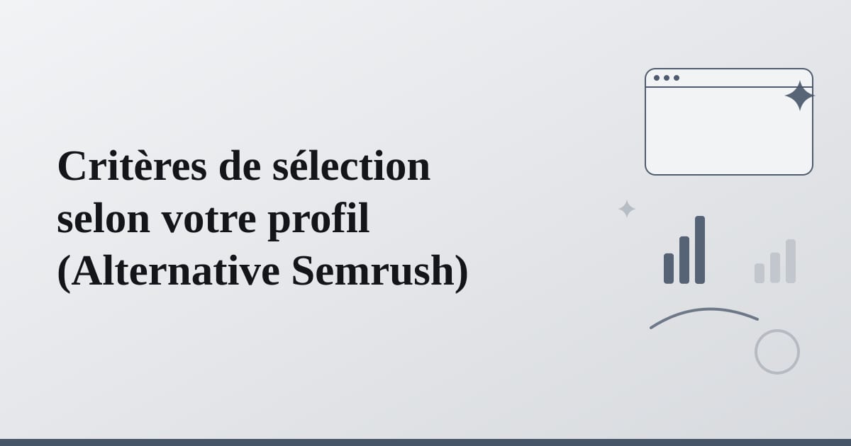 Editorial illustration for the section on critères de sélection selon votre profil