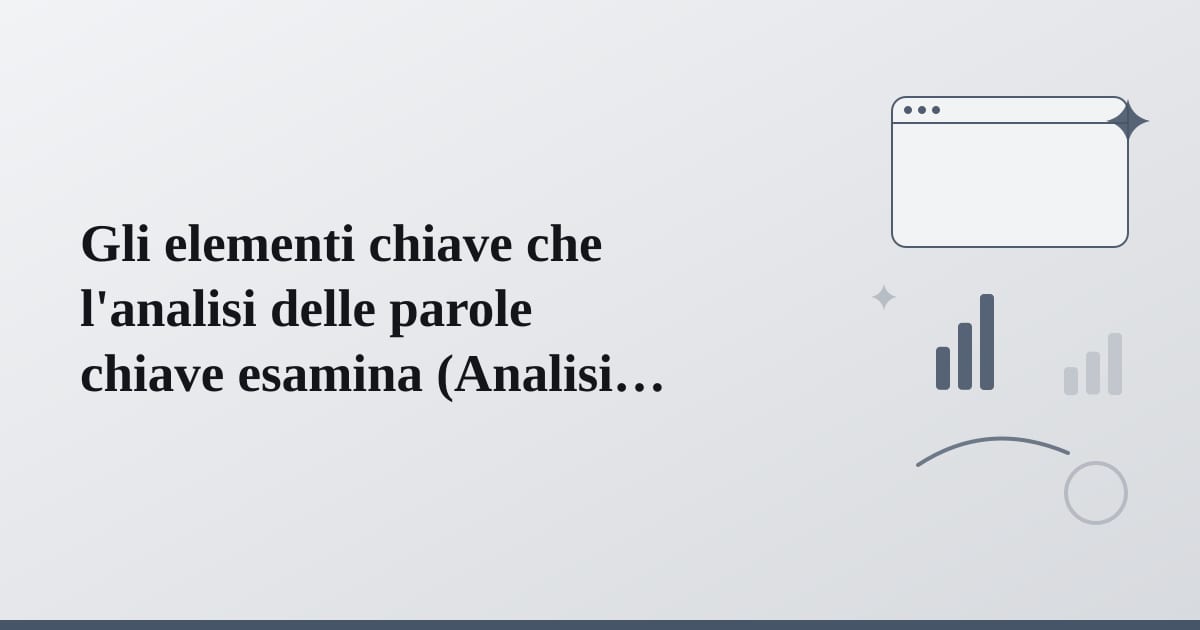Diagramma stilizzato che illustra i diversi componenti e metriche di una ricerca efficace.