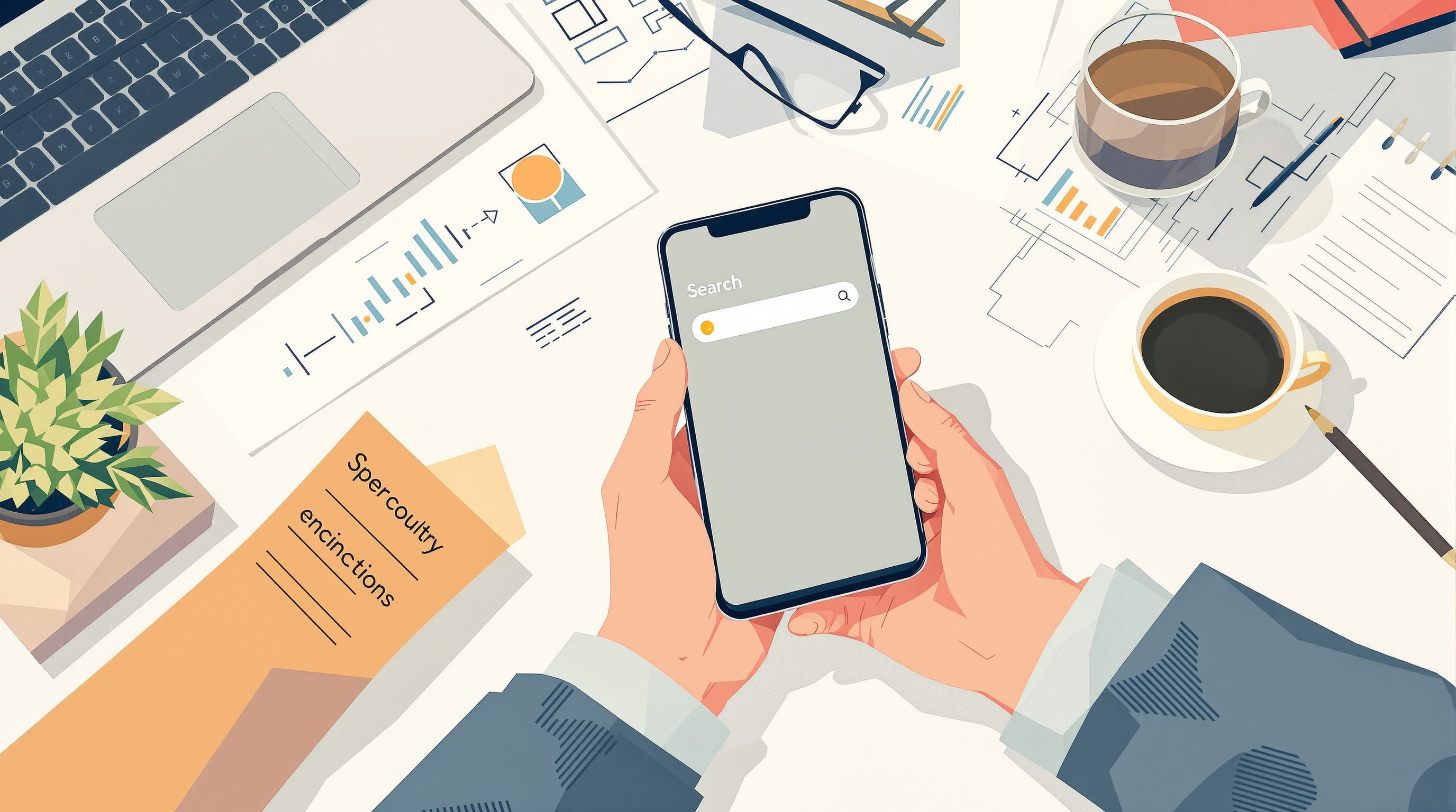 Editorial illustration for the section on chiến lược và các bước thực hiện tối ưu hóa