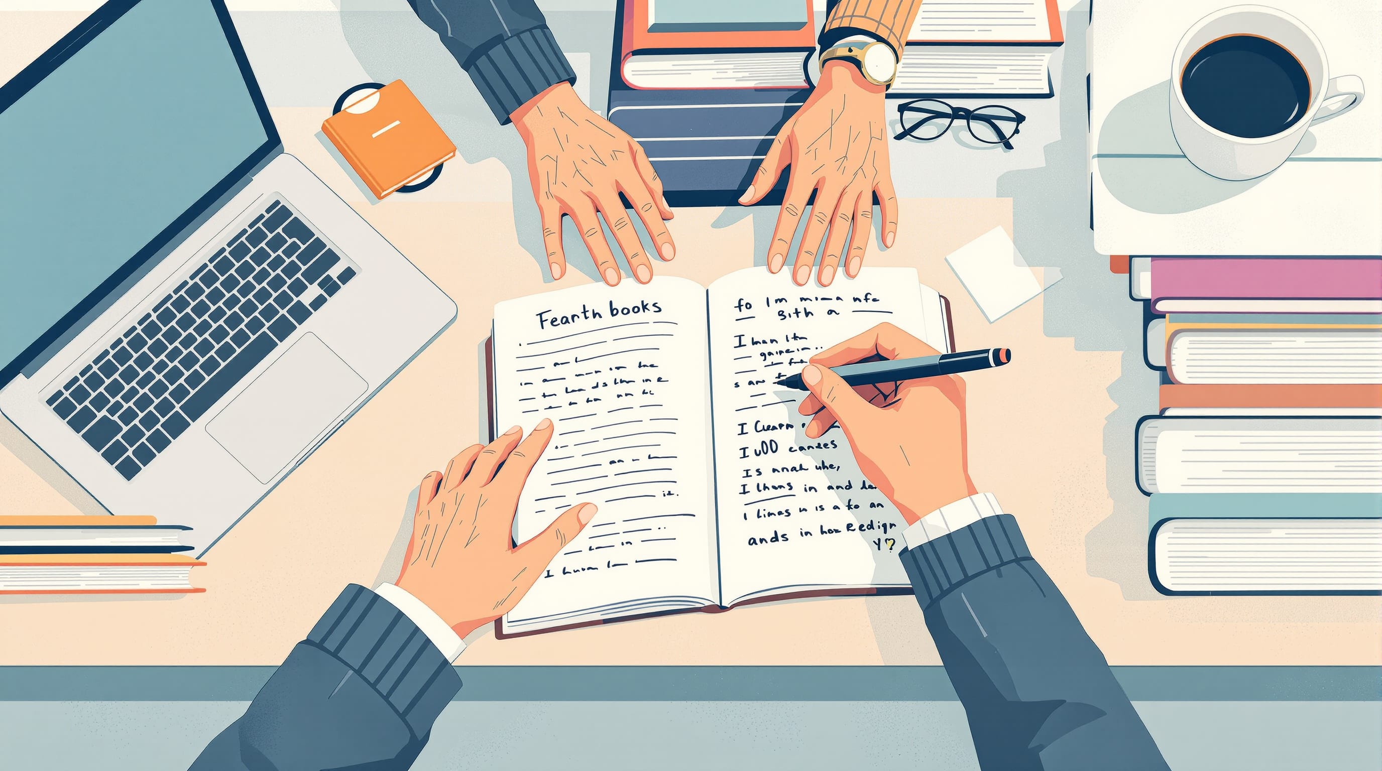 Editorial illustration for the section on the structure of a comprehensive answer engine optimization course