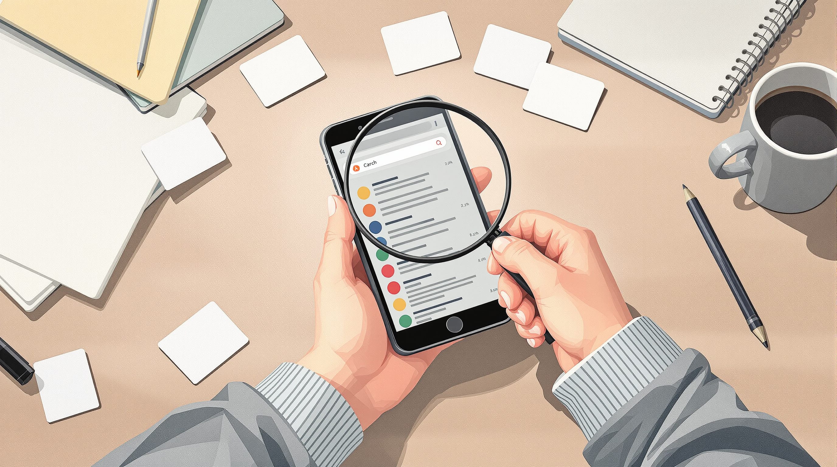 Editorial illustration for the section on cách chọn dịch vụ answer engine optimization phù hợp
