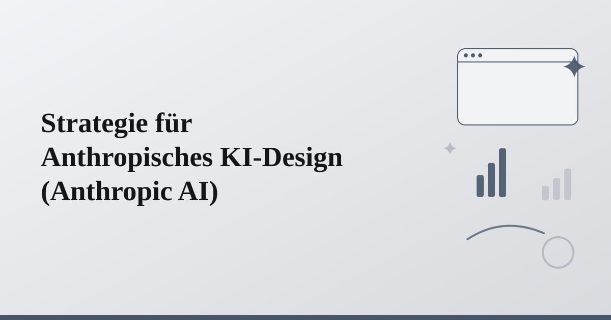 Editorial illustration for the section on strategie für anthropisches ki-design