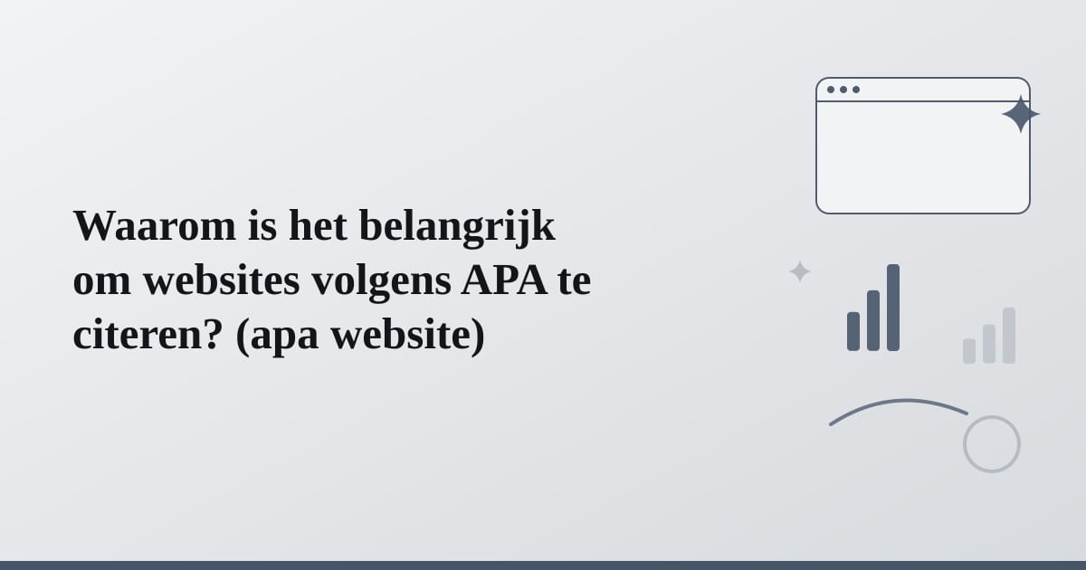 Editorial illustration for the section on waarom is het belangrijk om websites volgens apa te citeren