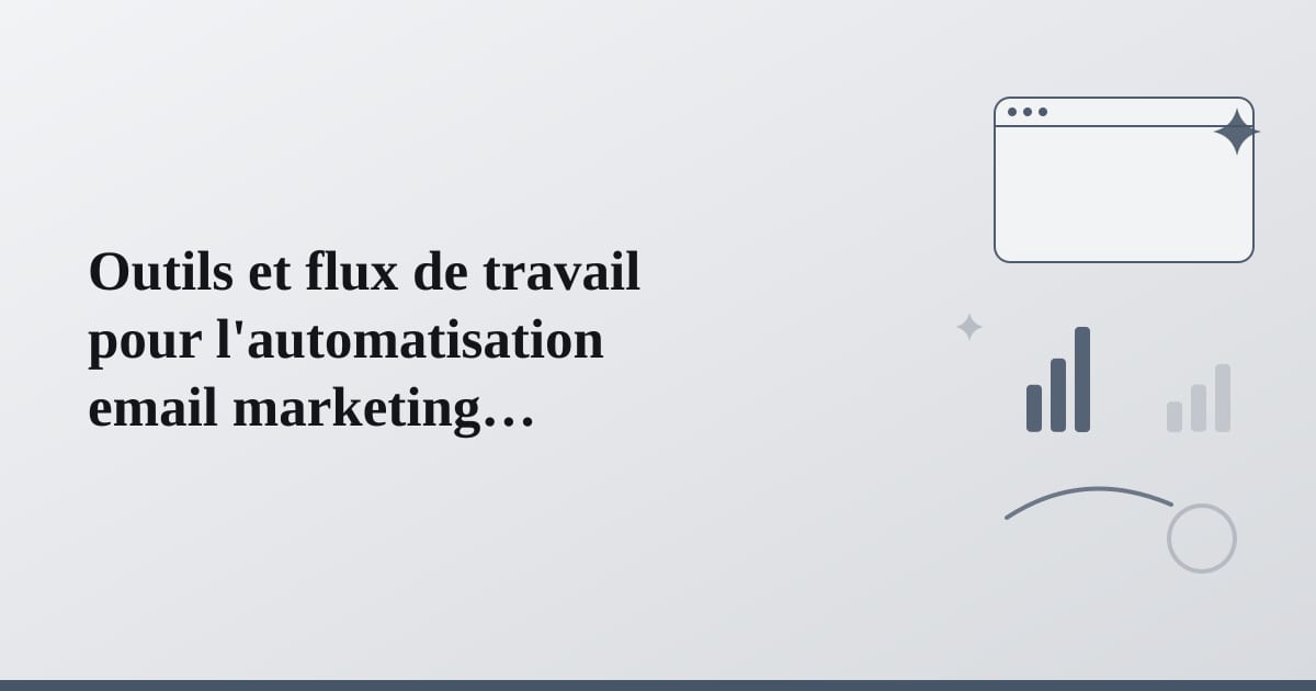 Illustration symbolique d'outils interconnectés formant un système automatisé complet.
