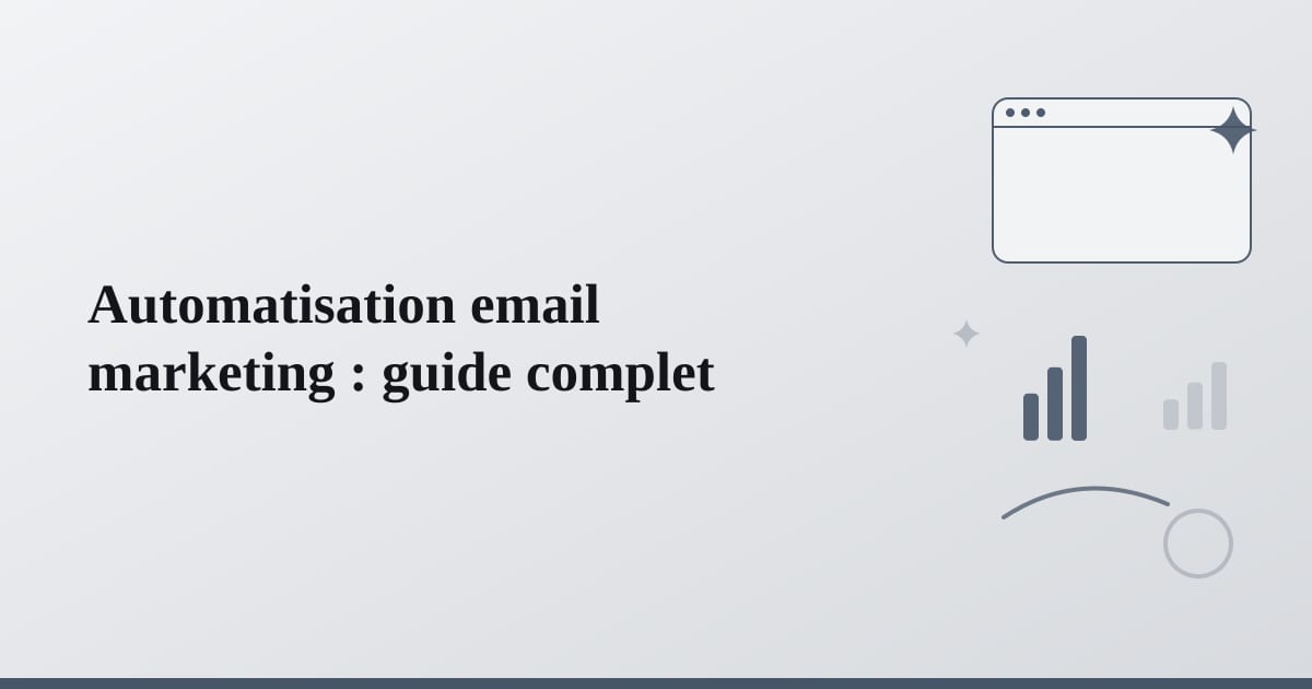 Automatisation email marketing : guide complet