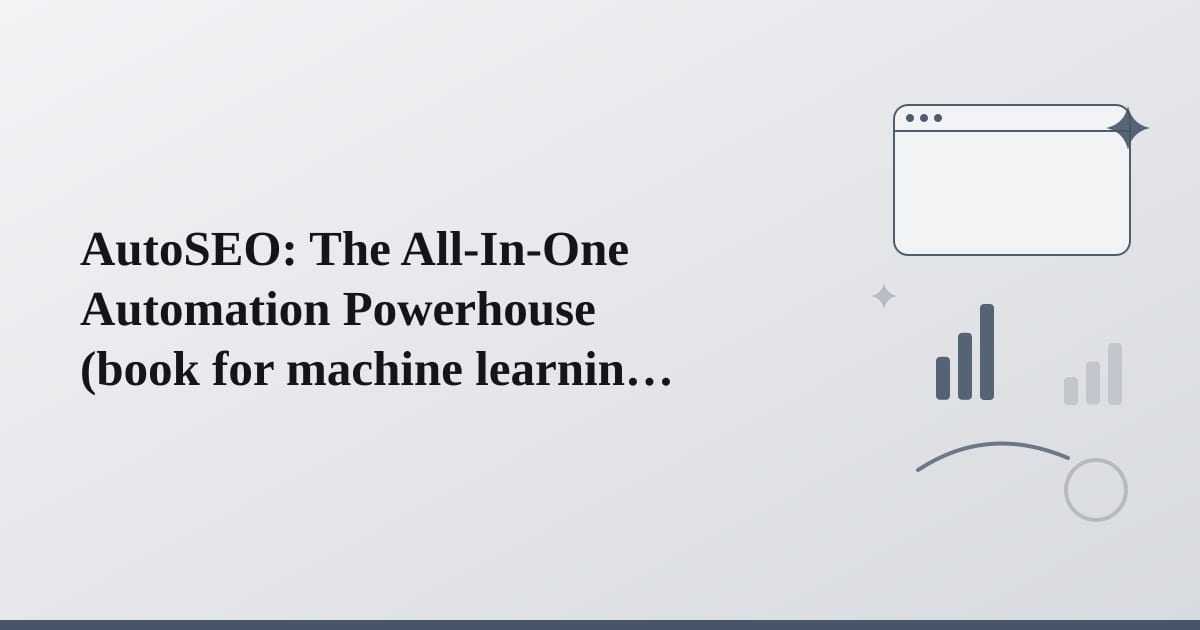 Editorial illustration for the section on autoseo: the all-in-one automation powerhouse