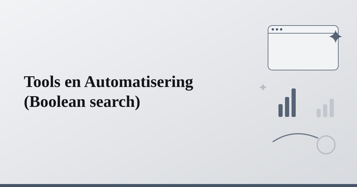 Editorial illustration for the section on tools en automatisering