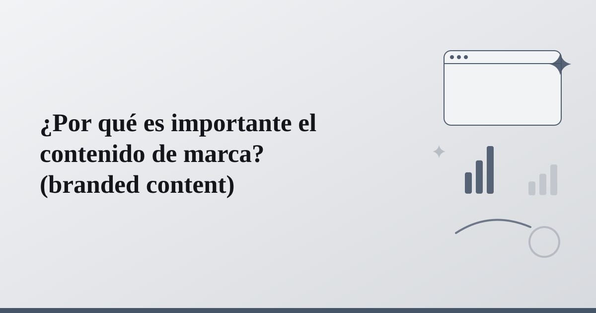 Editorial illustration for the section on ¿por qué es importante el contenido de marca