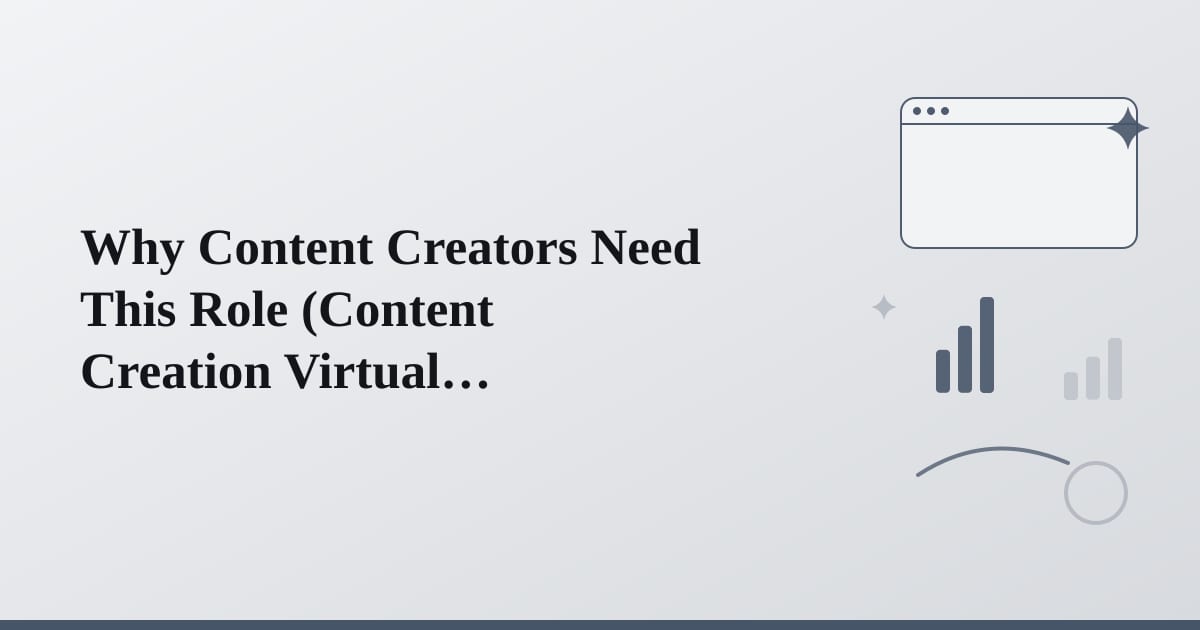 Editorial illustration for the section on why content creators need this role