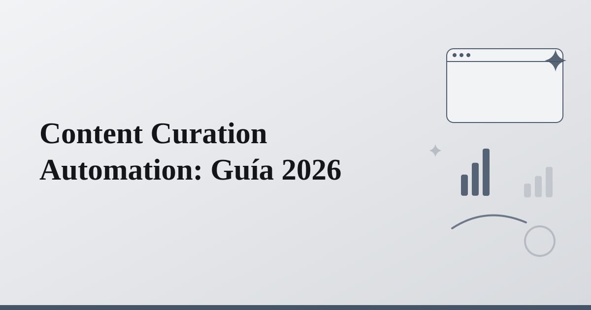 Content Curation Automation: Guía 2026