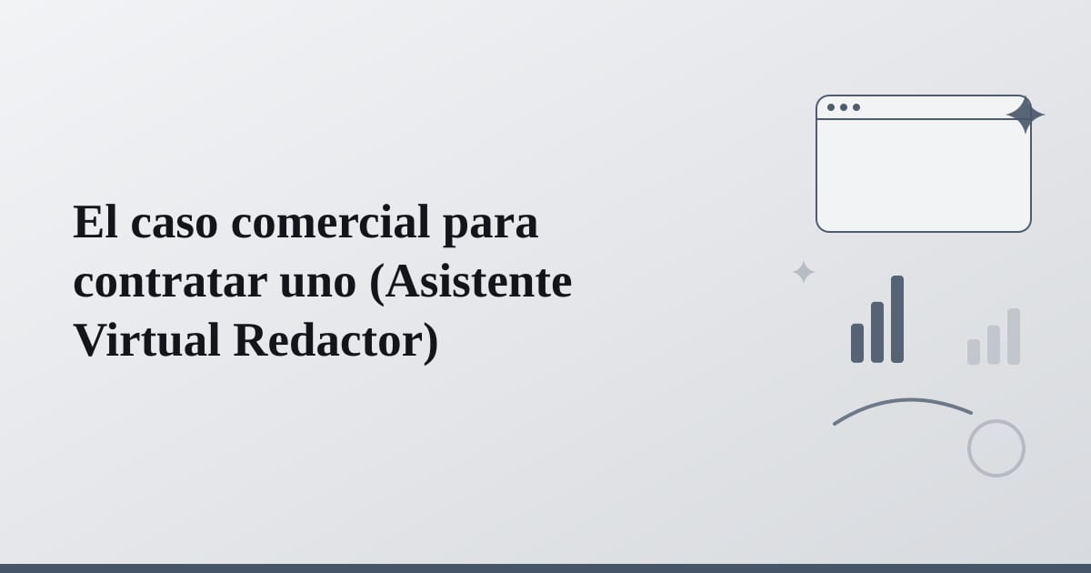 Líneas convergentes ilustran el valor económico de delegar la producción textual.