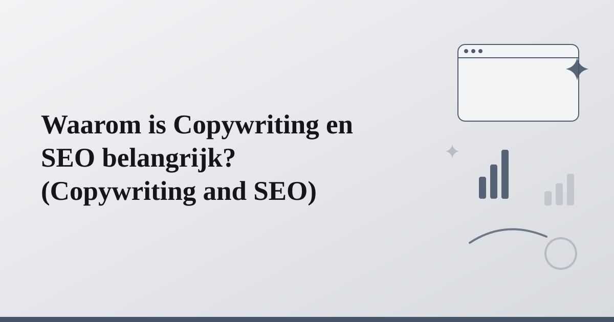 Editorial illustration for the section on waarom is copywriting en seo belangrijk