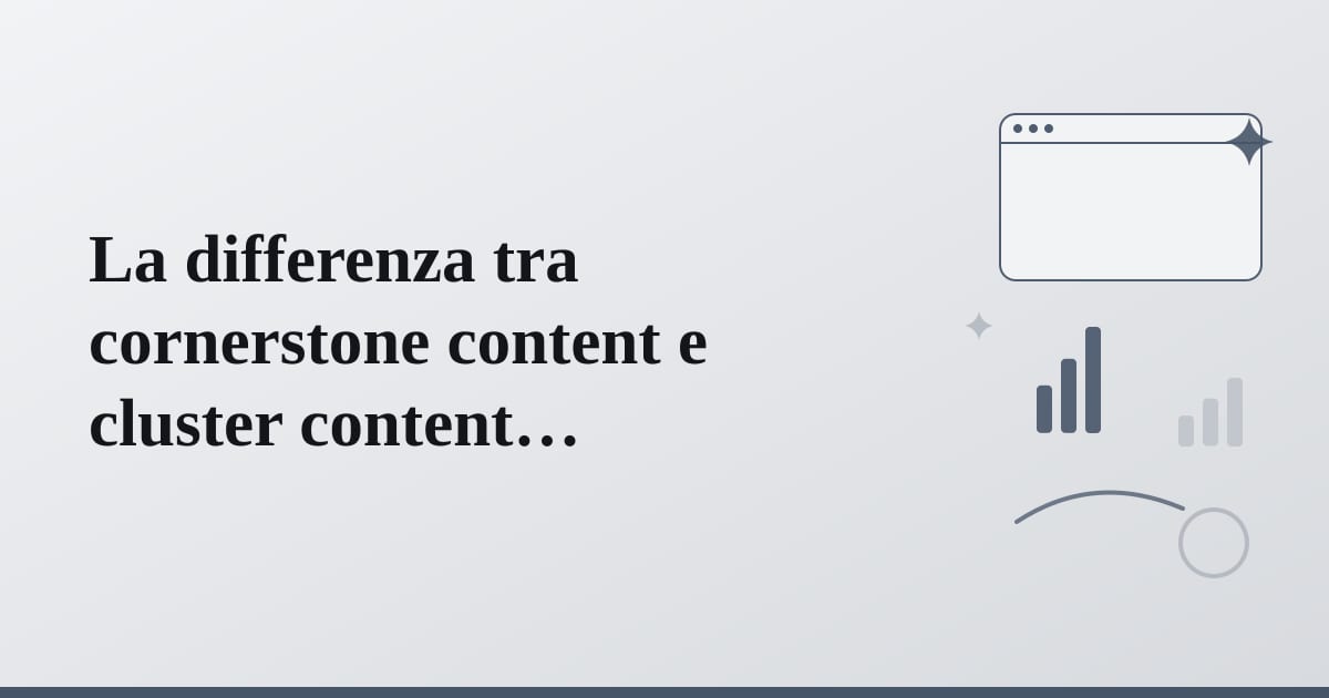 Diagramma concettuale che illustra la relazione gerarchica tra contenuti principali e contenuti correlati.