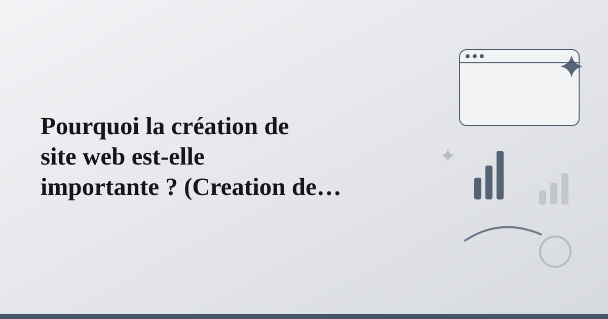 Editorial illustration for the section on pourquoi la création de site web est-elle importante
