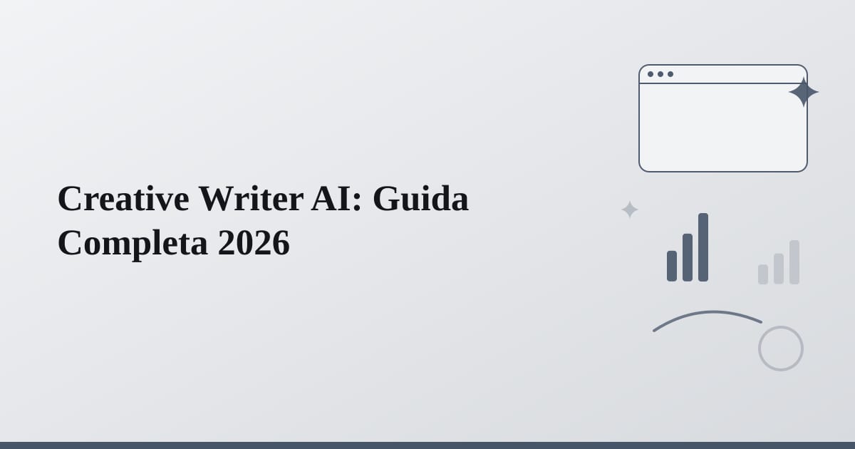 Creative Writer AI: Guida Completa 2026