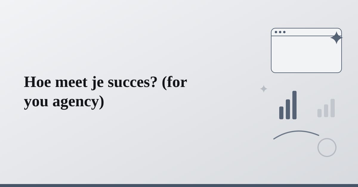 Editorial illustration for the section on hoe meet je succes