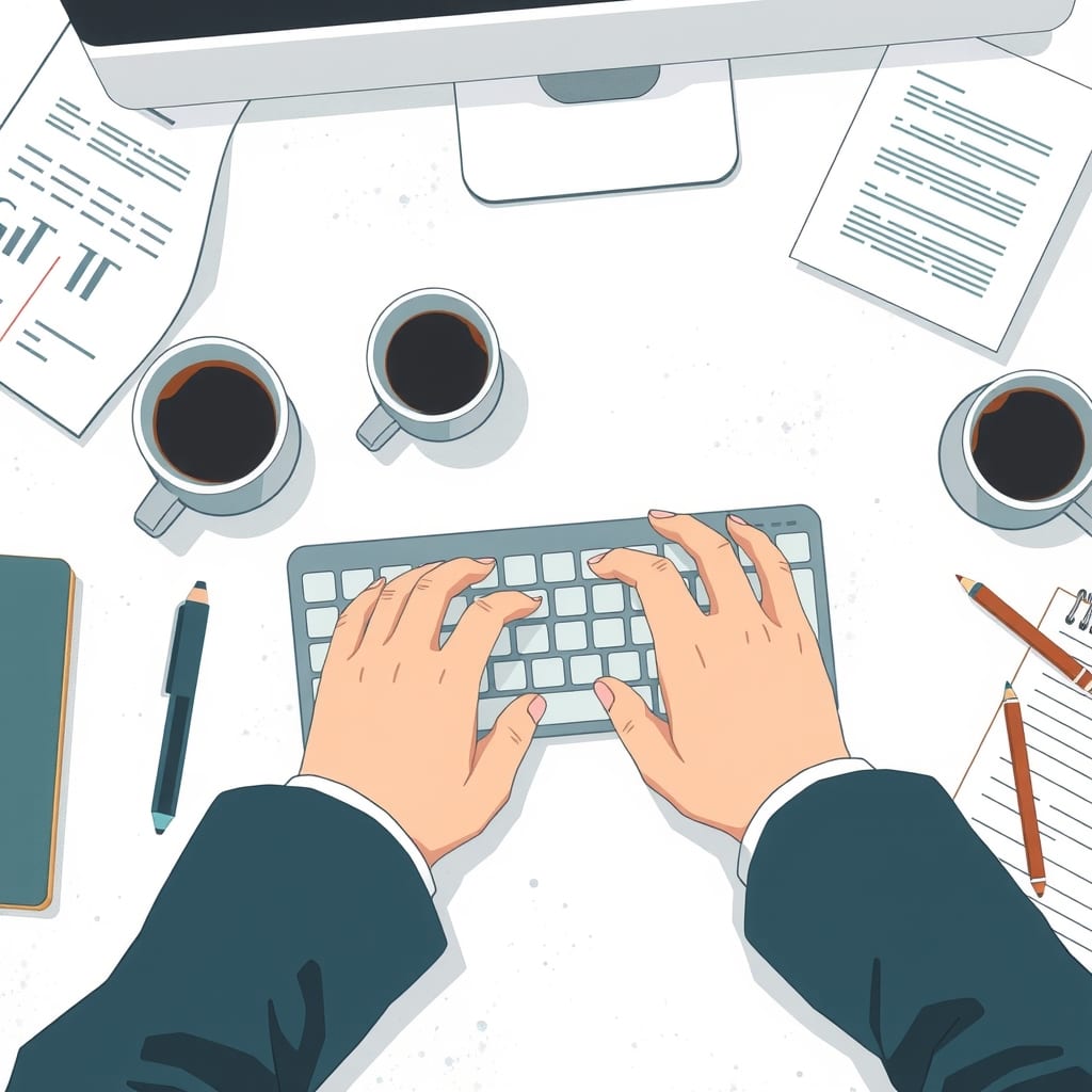 Editorial illustration for the section on comment fonctionnent les générateurs de texte ia