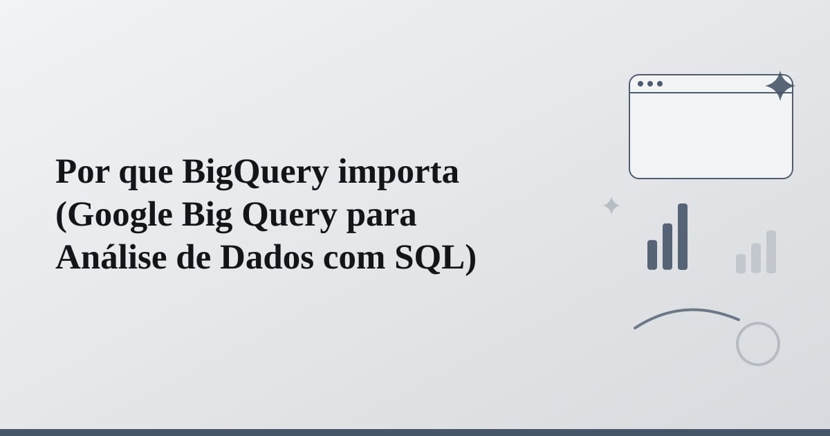 Editorial illustration for the section on por que bigquery importa