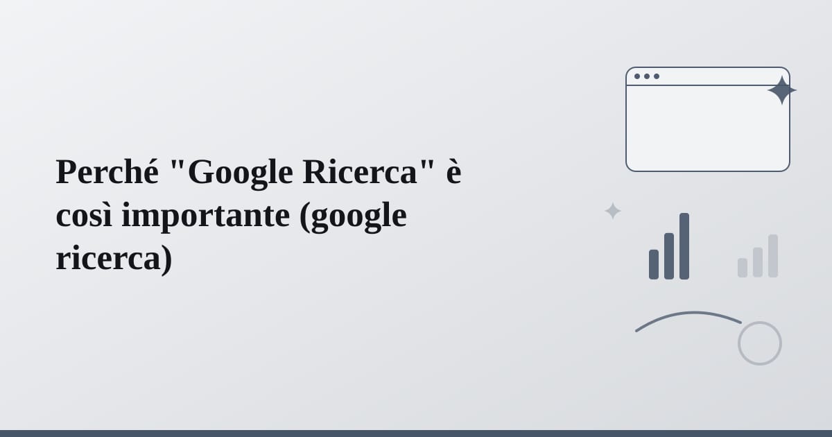 Editorial illustration for the section on perché google ricerca è così importante