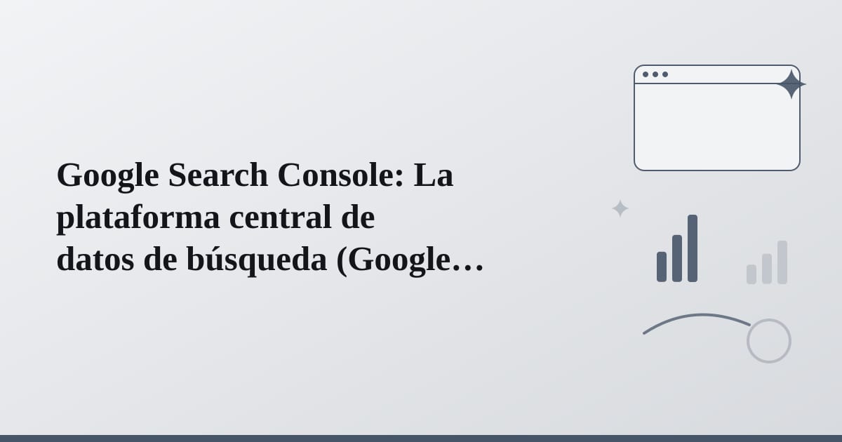Conexión abstracta entre sitio web y plataforma de datos de búsqueda central.