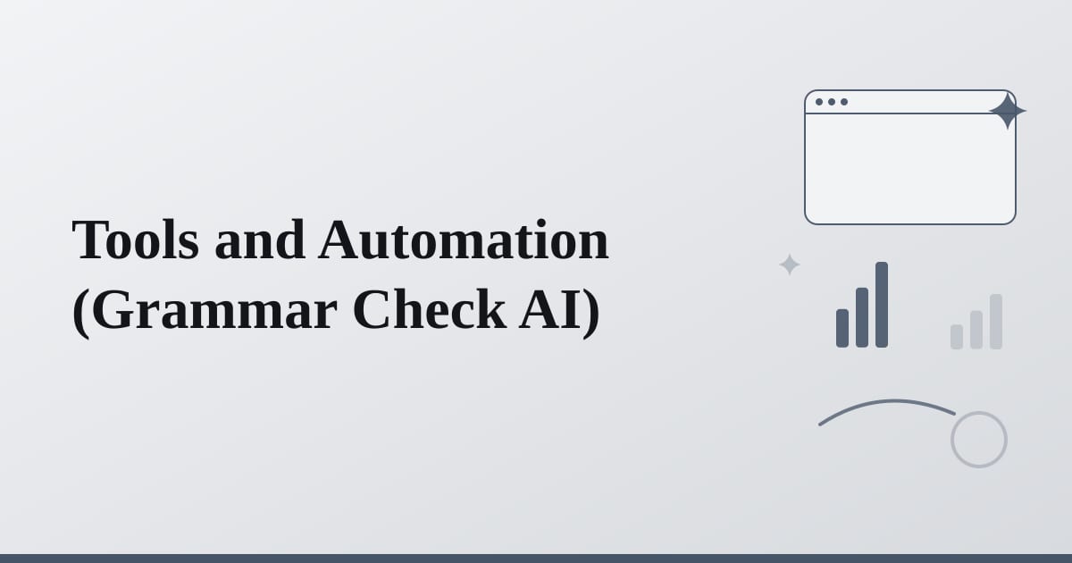 Editorial illustration for the section on tools and automation