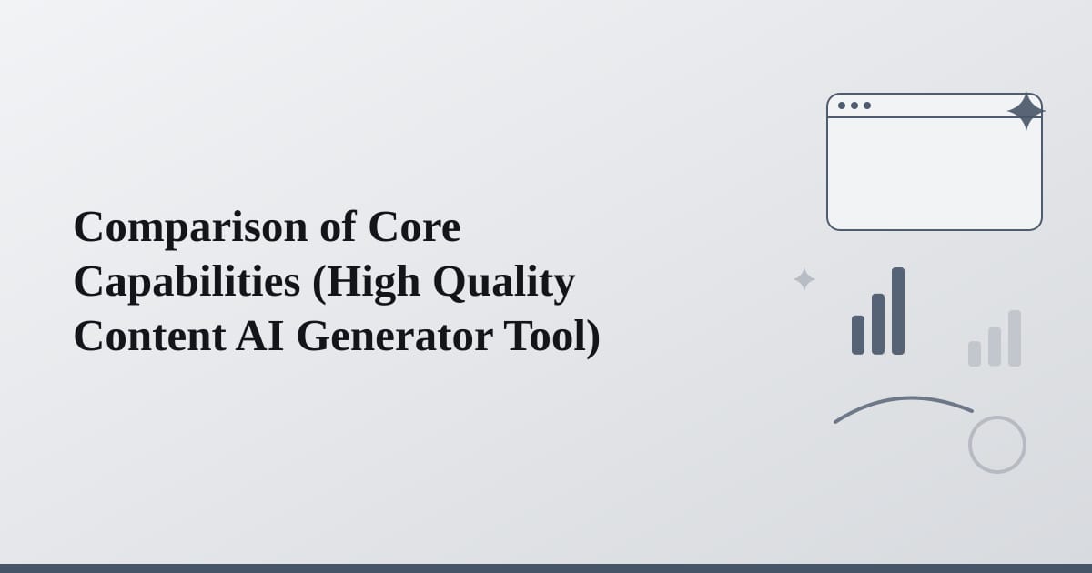 Flowing comparison elements suggesting evaluation and measurement across different tool capabilities.