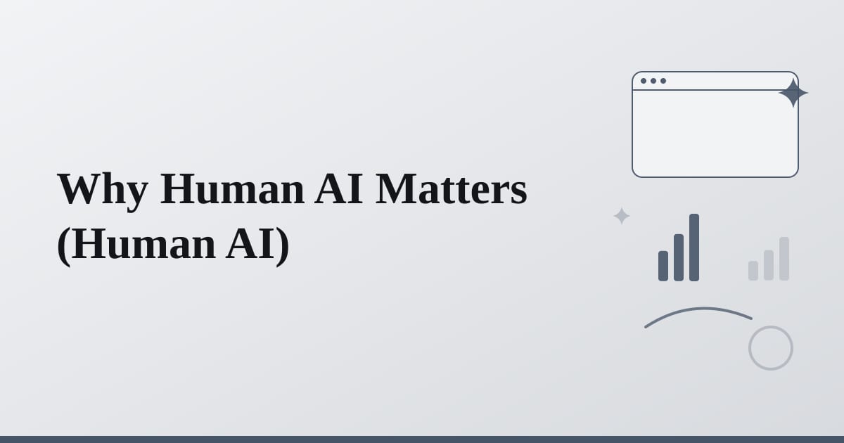 Editorial illustration for the section on why human ai matters