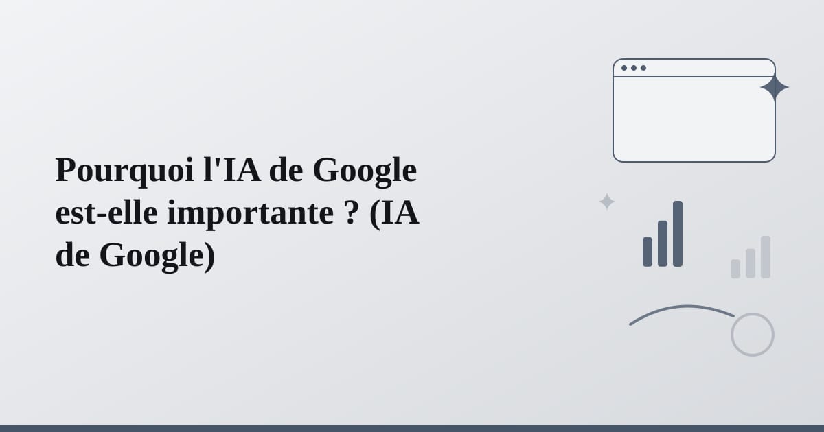 Editorial illustration for the section on pourquoi l'ia de google est-elle importante