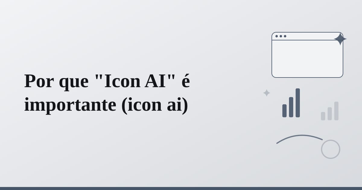 Editorial illustration for the section on por que icon ai é importante