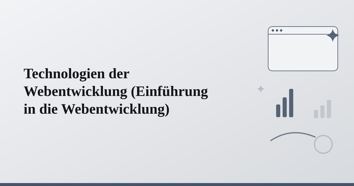 Editorial illustration for the section on technologien der webentwicklung