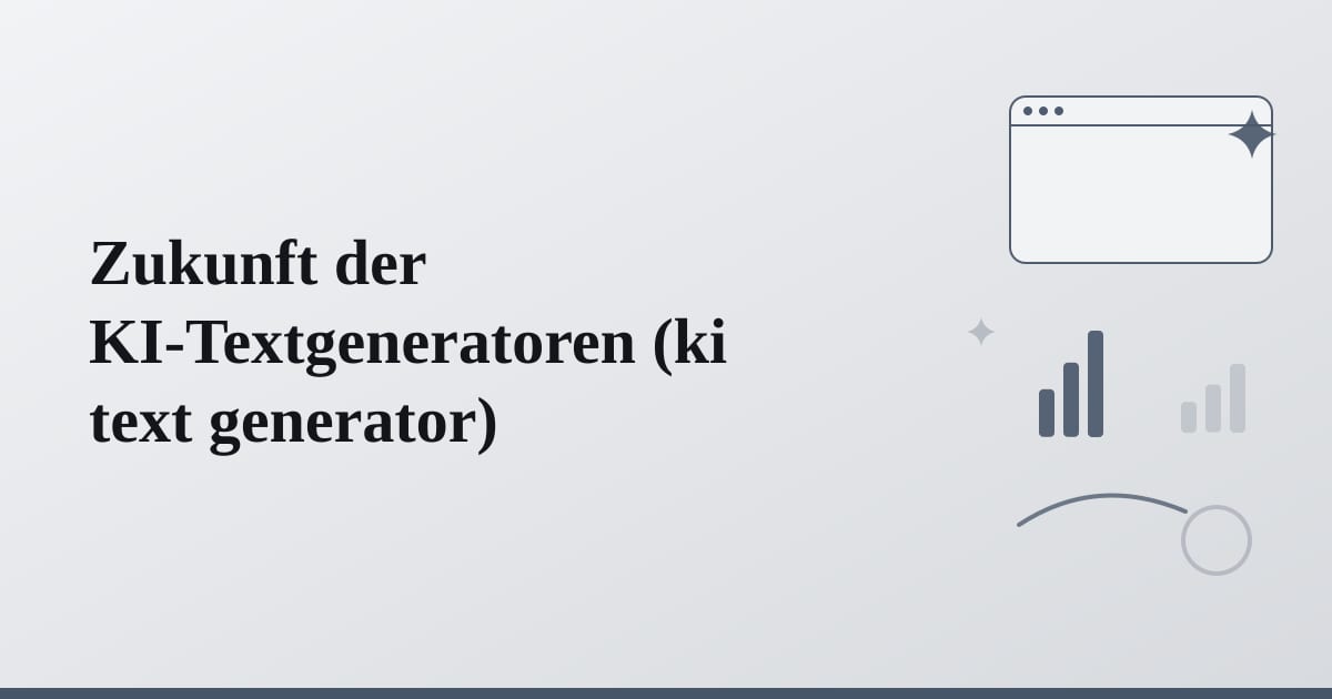 Editorial illustration for the section on zukunft der ki-textgeneratoren