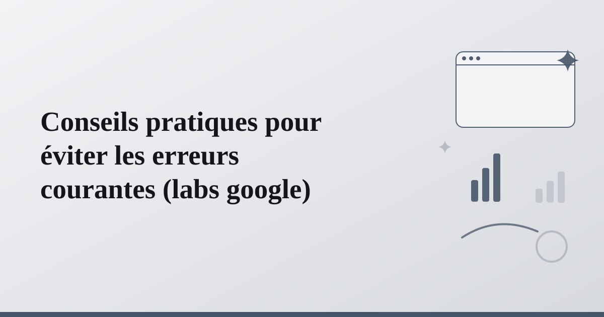 Editorial illustration for the section on conseils pratiques pour éviter les erreurs courantes