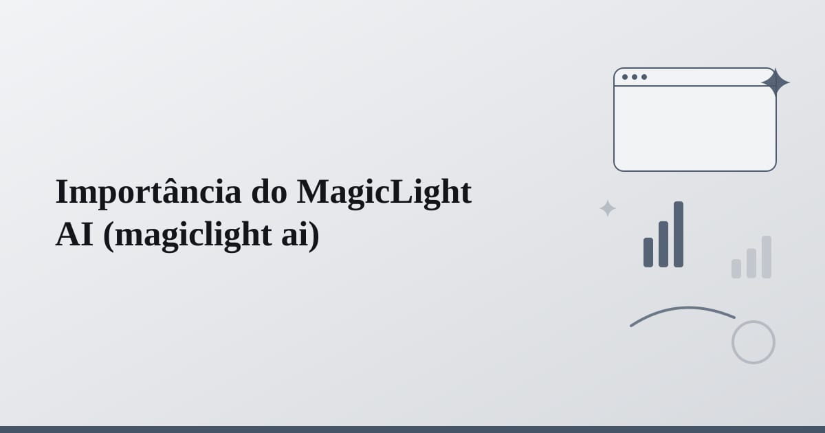 Editorial illustration for the section on importância do magiclight ai