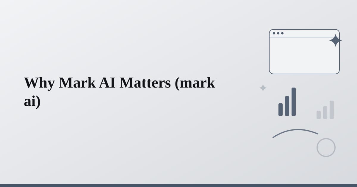 Editorial illustration for the section on why mark ai matters
