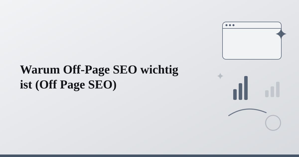 Editorial illustration for the section on warum off-page seo wichtig ist