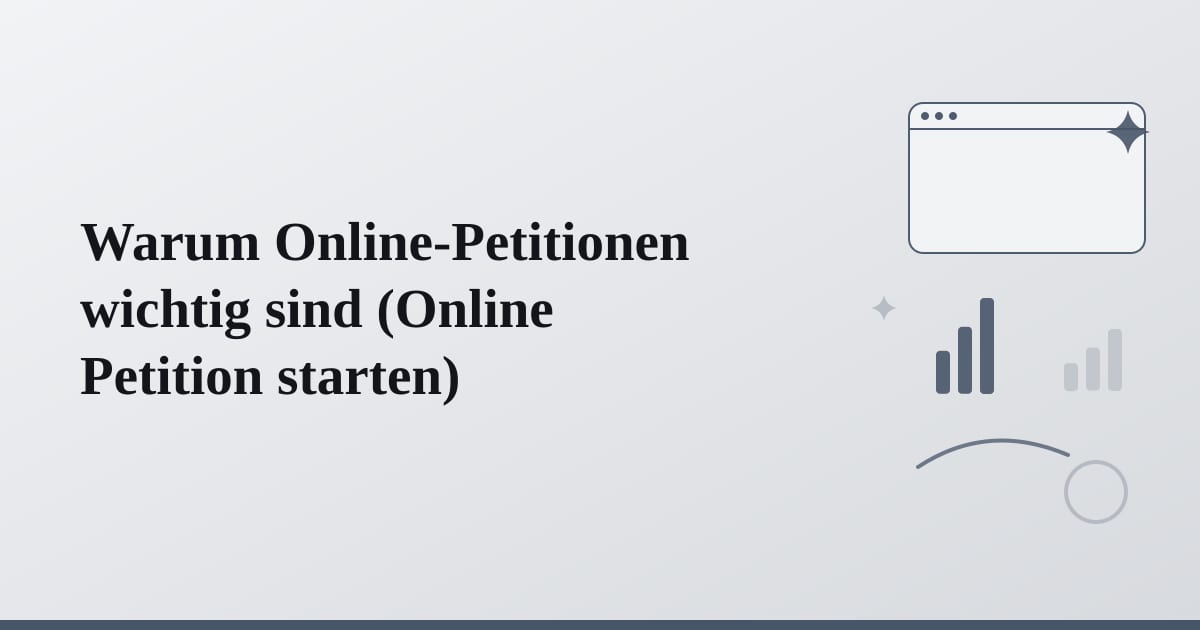 Editorial illustration for the section on warum online-petitionen wichtig sind