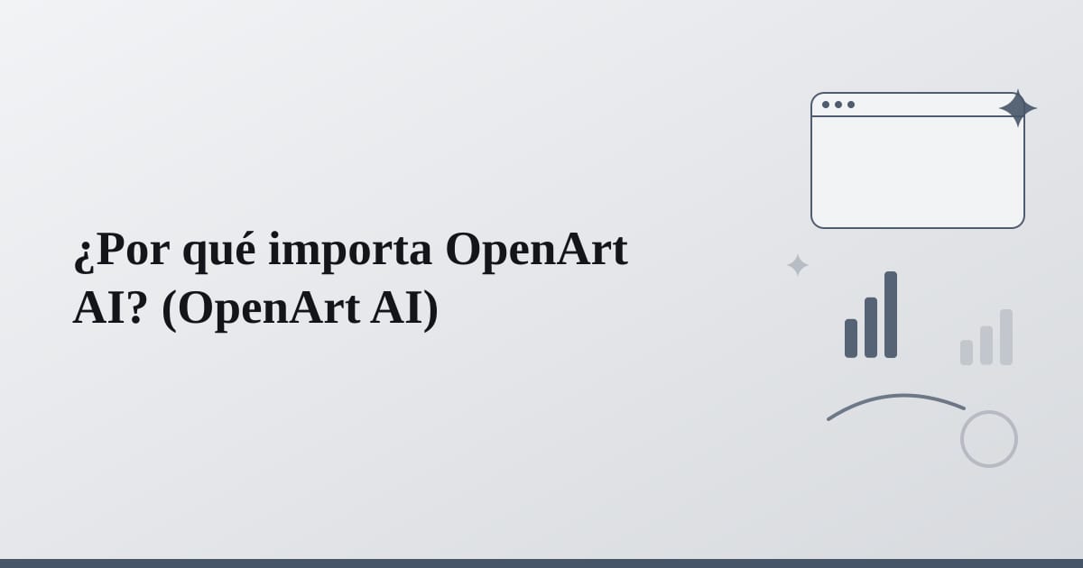 Editorial illustration for the section on ¿por qué importa openart ai