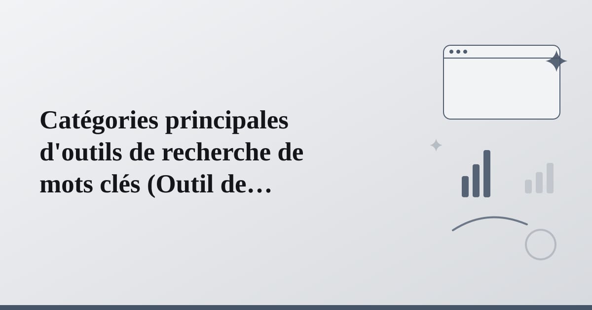Catégories distinctes représentées par des formes géométriques variées et colorées.