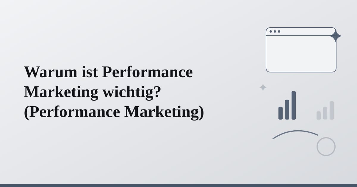 Editorial illustration for the section on warum ist performance marketing wichtig